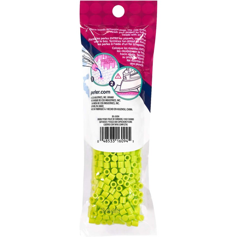 Perler 80-16094 Solid-Top Cap Perler Beads, Prickly Pear, 750pcs - Image 1